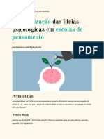 Módulo 1 - A Organização Das Ideias Psicológicas em Escolas de Pensamento