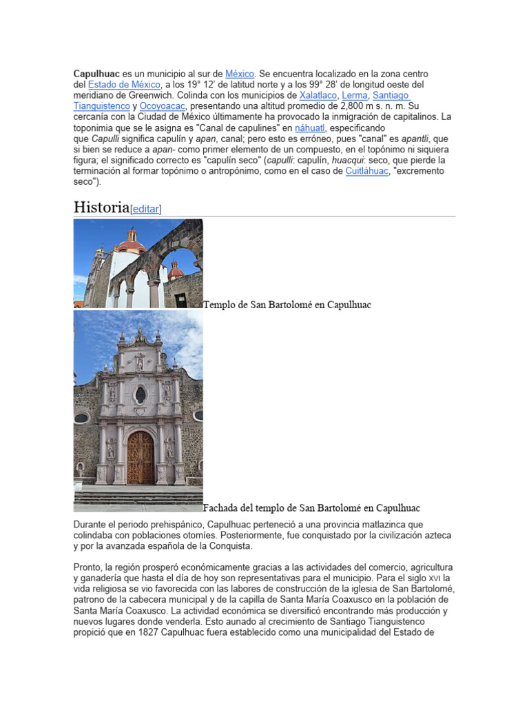 Capulhuac | PDF