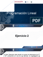 Programación Lineal Ejercicio 2