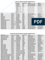 Seleccionados Segundo Semestre