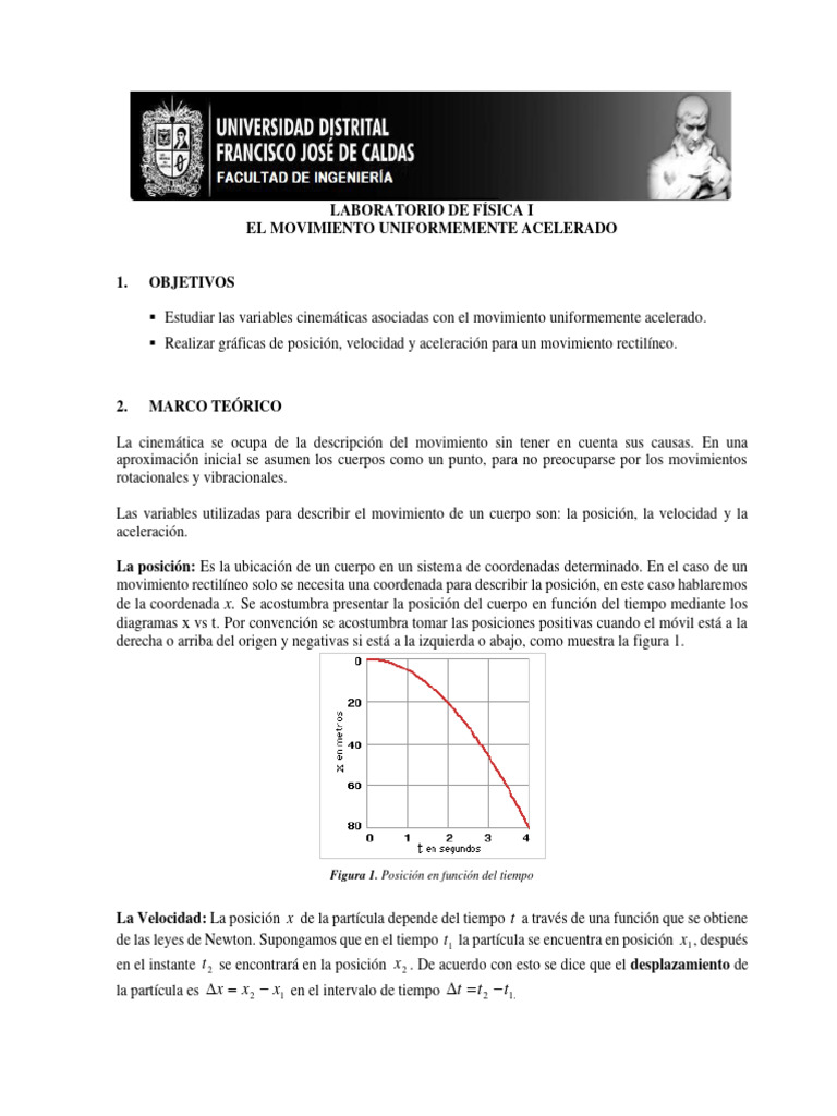 Movimiento Uniformemente Acelerado en Física | PDF | Aceleración ...
