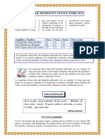 Examen de Microsoft Office Word 2019