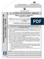 01-Guarda Civil Municipal - Prova 01