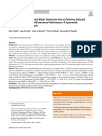 Revisão Sistemática - Efect of Regular Cold-Water Immersion On Performance Adaptations (Força Potência e Resistência)