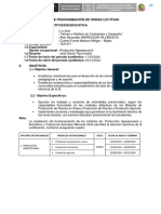 Plan Programación Horas Lectivas Cetpro Hmyq 2024