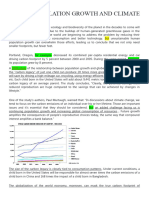 Human Population Growth and Climate Change