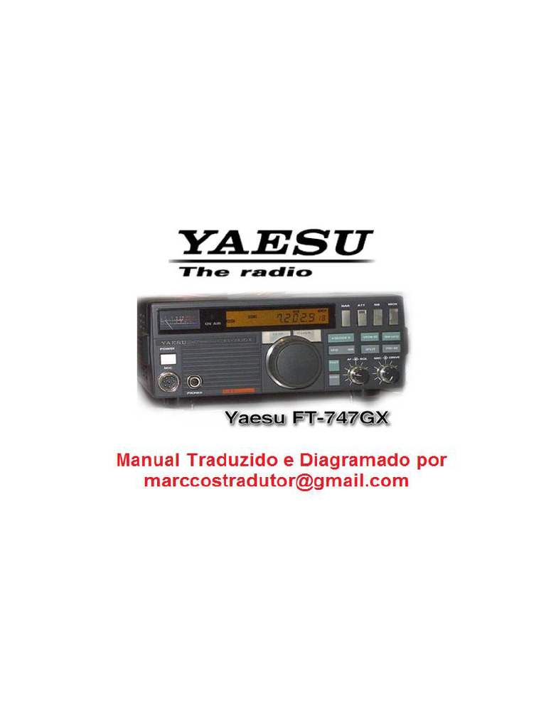 Transceptor FT-747GX YAESU | PDF