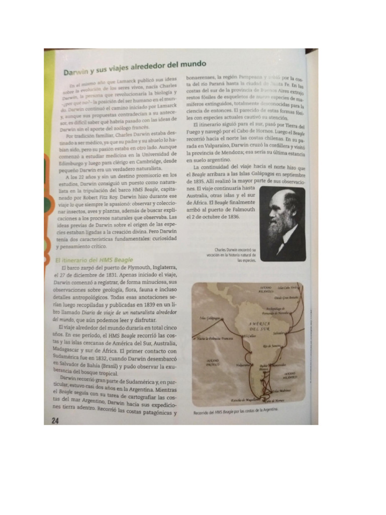 viaj de darwin | PDF