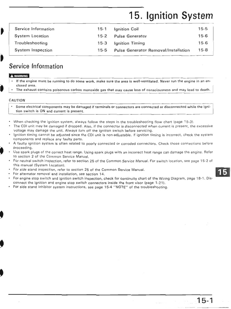 15 - Ignition System | PDF