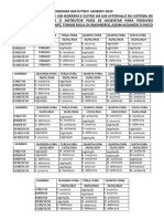 Horario Matutino Janeiro 2024