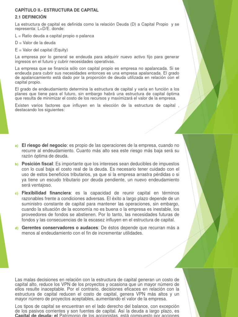 Estructura de Capital y Apalancamiento | PDF | Compartir (Finanzas ...