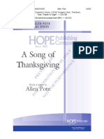A Song of Thanksgiving: Allen Pote