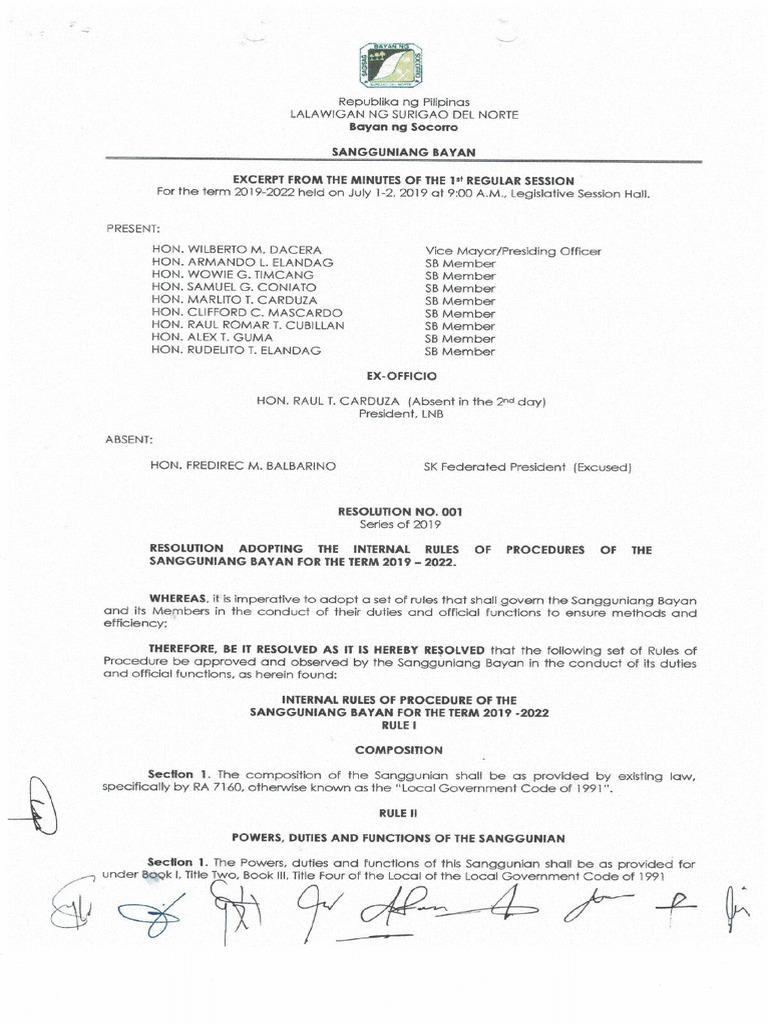 Internal Rules Of Procedure Pdf