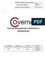 Plan de Contingencia Preparación y Respuesta A Emergencias-Covernet