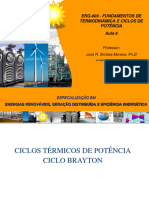 ERG009-Fundamentos de Termodinamica e Ciclos de Potencia-aula6-CicloBrayton-CicloCombinado