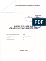 Teaching Young Learners Syllabus