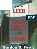 Como Leer La Biblia Libro Por Libro-Gordon Fee