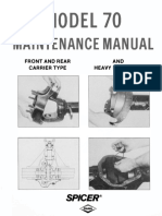 Maintenance Manual: Model 70