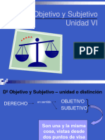 Unidad 6 Derecho Objetivo y Subjetivo