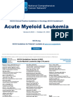 Acute Myeloid Leukemia: NCCN Clinical Practice Guidelines in Oncology (NCCN Guidelines)