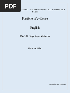 Portafolio Ingles 1