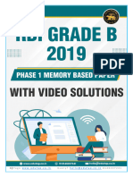 RBI Grade B 2019 Phase 1-2 PYQs