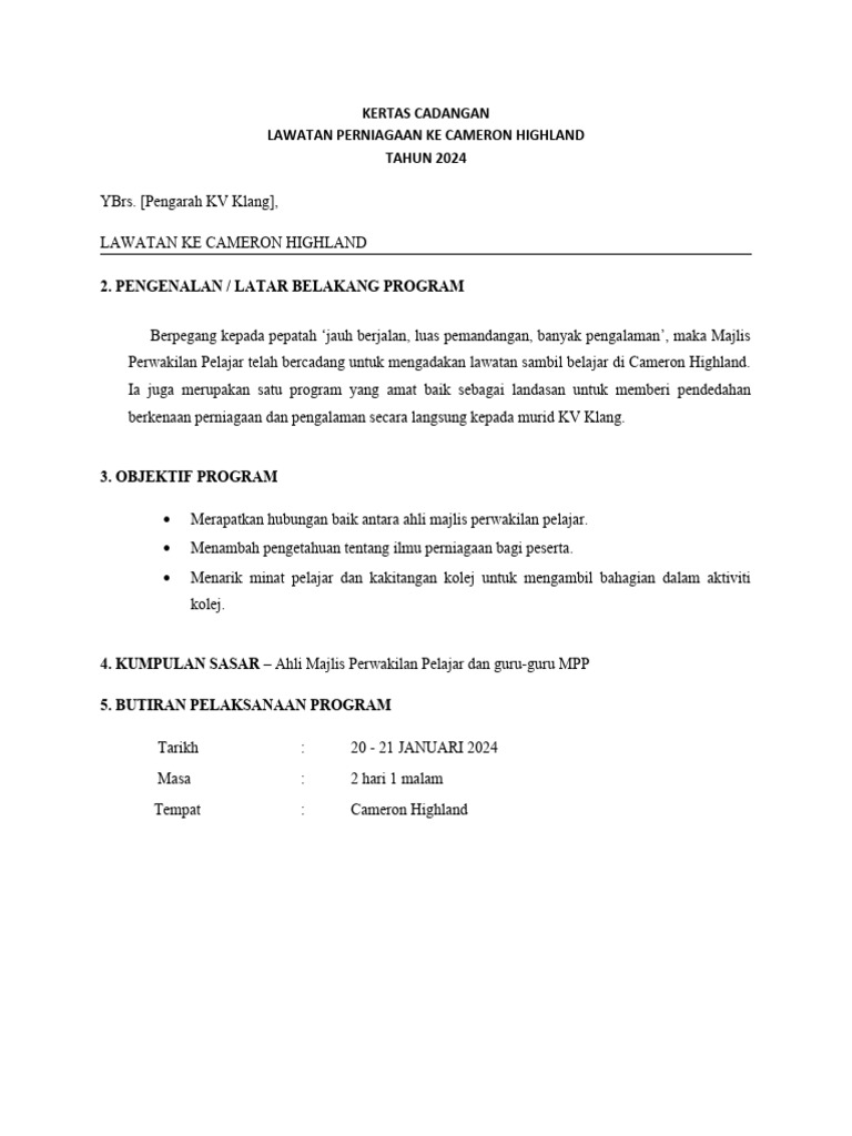 kertas-cadangan-cameron-highland-pdf