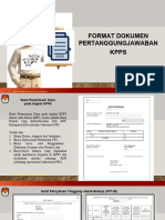 Format Dokumen Pertanggungjawaban KPPS: Bagian Informasi Dan Pengelolaan Keuangan
