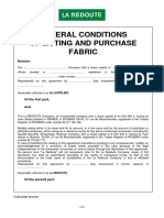 Fabric General Conditions of Listing and Purchase