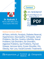 Creative Modern Medical Business Card of AcuSTAR