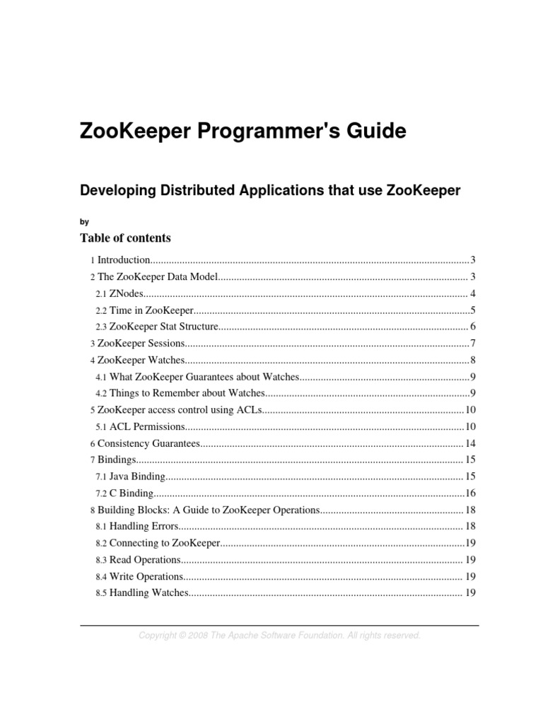 Zookeeper Programmers | PDF | Library (Computing) | Java (Programming ...