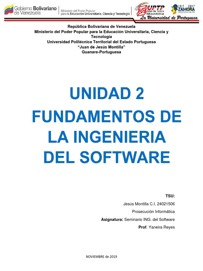 Unidad 2 Fundamentos de La Ing. Del Software | PDF | Software ...