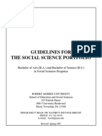 Sess Social Science Portfolio Guidelines