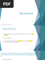 Dictionaries