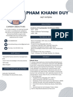 Pham Khanh Duy: Career Objectives