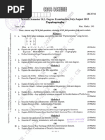 VTU Question Paper of 18CS744 Cryptography June-2022