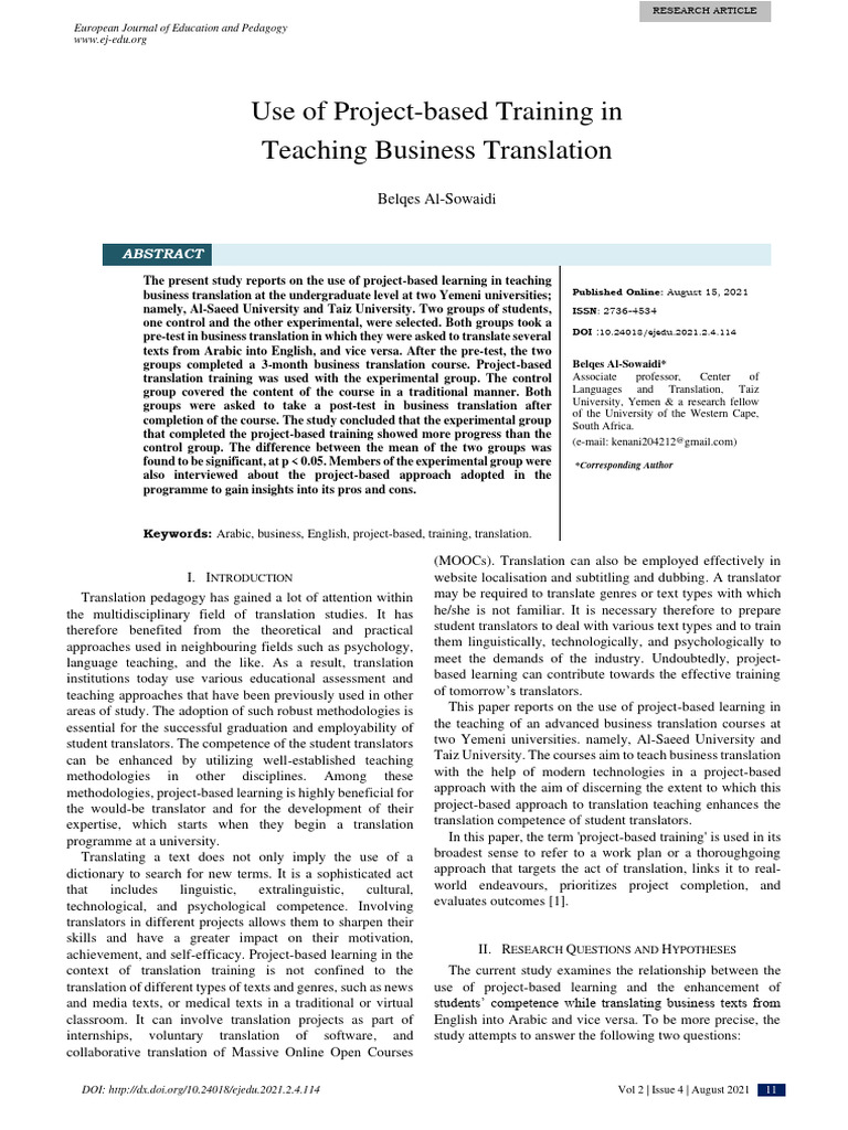 5-Use of Project Based Training | PDF | Student's T Test | Variance