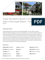 Great Wonderful Beach Front Villa For Sale in Seminyak Beach - Raja Villa Property