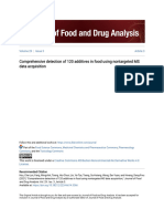 Comprehensive Detection of 120 Additives in Food Using Nontargete