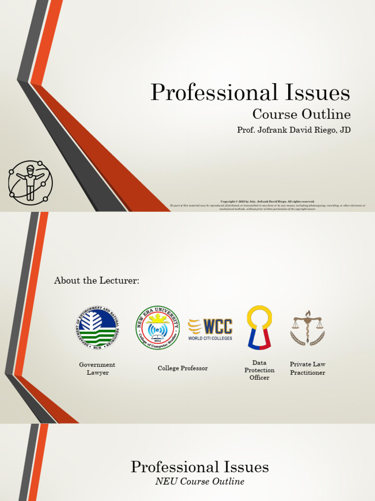 NEU Professional Issues - Course Outline | PDF | Copyright | Copyright ...