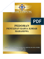 Pedoman Penulisan Skripsi STEBI Lampung 2019-2020