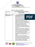 PBAP Activity Completion Report