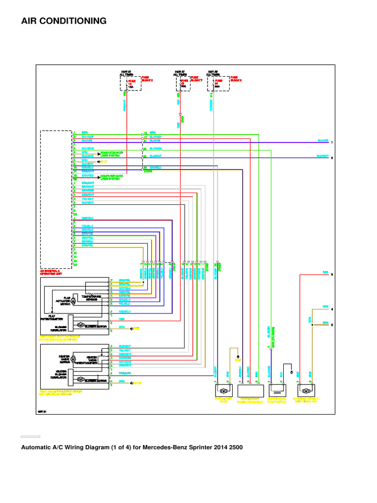 2014 Mercedes Sprinter Wiring Diagrams | PDF | Temperature | Electrical ...