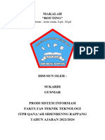 Makalah "Routing": Dosen: Arini Amin, S.PD., M.PD