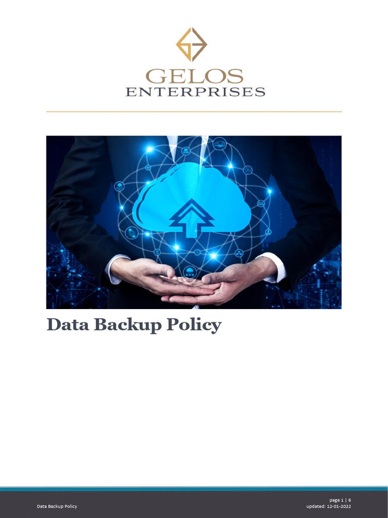 GE Data Backup Policy PDF Backup Computer File