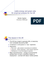 Renewable Energy and Green Jobs in the UK