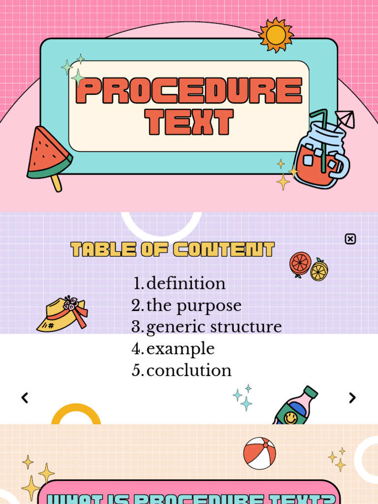 Ppt Procedure Text | PDF