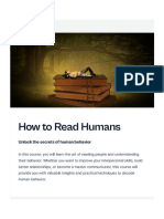 How To Read Humans