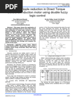 Torque Ripple Reduction in Direct Torque Control of Induction Motor Using Double Fuzzy Logic Control