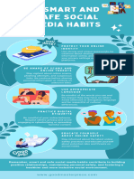 5 Smart and Safe Social Media Habits Infographic